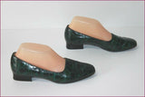 GEO REINO Escarpins Cuir Vert Foncé T 38 TBE
