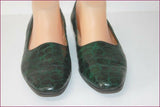 GEO REINO Escarpins Cuir Vert Foncé T 38 TBE