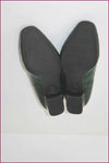 GEO REINO Escarpins Cuir Vert Foncé T 38 TBE