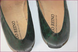 GEO REINO Escarpins Cuir Vert Foncé T 38 TBE