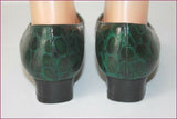 GEO REINO Escarpins Cuir Vert Foncé T 38 TBE