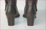 SPIRAL Bottes Pointues Cuir Marron Foncé T 40 TBE