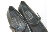 ELIZABETH STUART Escarpins Sangles Tout Cuir Noir T 38 TBE