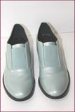 MONKI Derby Femme Cuir Verni bleu ciel T 37 TBE
