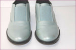 MONKI Derby Femme Cuir Verni bleu ciel T 37 TBE