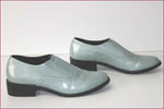 MONKI Derby Femme Cuir Verni bleu ciel T 37 TBE