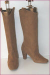 MINELLI Bottes Daim Marron Caramel T 38 BE