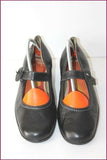 PATRICIA Escarpins à Sangles Cuir Noir T 40 TBE