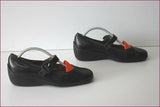 PATRICIA Escarpins à Sangles Cuir Noir T 40 TBE