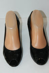 GIORM VENEZIA Escarpins Tout Cuir Verni Ouverts T 38.5 BE