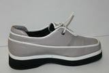 MINELLI Derby Femme à lacets Cuir Gris Clair T 36 ETAT NEUF