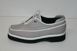 MINELLI Derby Femme à lacets Cuir Gris Clair T 36 ETAT NEUF
