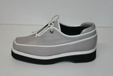 MINELLI Derby Femme à lacets Cuir Gris Clair T 36 ETAT NEUF