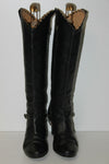 ASH Bottes Cavalières à Talons Cuir Noir T 39 TBE
