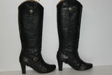 ASH Bottes Cavalières à Talons Cuir Noir T 39 TBE