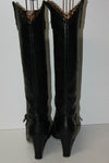 ASH Bottes Cavalières à Talons Cuir Noir T 39 TBE