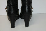 ASH Bottes Cavalières à Talons Cuir Noir T 39 TBE