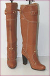 PAN TULIPANI Luxe Bottes à Talons Tout Cuir Caramel T 36 TBE