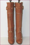 PAN TULIPANI Luxe Bottes à Talons Tout Cuir Caramel T 36 TBE