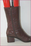 STEPHEN Mi Bottes Tout Cuir Bordeaux Foncé T 36 BE