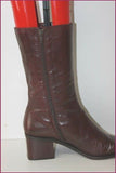 STEPHEN Mi Bottes Tout Cuir Bordeaux Foncé T 36 BE