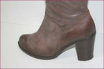 DONNA PIU Bottes à Talons Cuir Taupe T 41 TBE