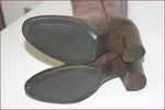DONNA PIU Bottes à Talons Cuir Taupe T 41 TBE