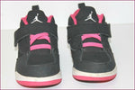 JORDAN Nike Enfants 644875-009 Cuir Noir et Rose T 26 TBE