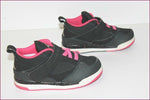 JORDAN Nike Enfants 644875-009 Cuir Noir et Rose T 26 TBE