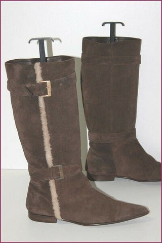 Mi Bottes Pointues Daim Marron Foncé T 41 TBE