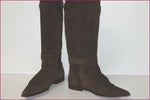 Mi Bottes Pointues Daim Marron Foncé T 41 TBE