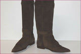 Mi Bottes Pointues Daim Marron Foncé T 41 TBE