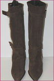 Mi Bottes Pointues Daim Marron Foncé T 41 TBE