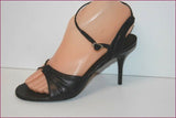 DAVID ACKERMAN Sandales Tout Cuir Tressé façon Croco T 37 TBE