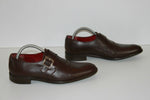 Derby à boucles PASCAL MORABITO Paris Tout Cuir Marron Cognac T 40