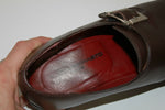Derby à boucles PASCAL MORABITO Paris Tout Cuir Marron Cognac T 40