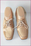 EMERIC Chausseur Escarpins Vintage Tout Cuir T 34.5 BE