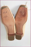 EMERIC Chausseur Escarpins Vintage Tout Cuir T 34.5 BE