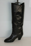 Bottes CHARLES JOURDAN Leather Tout Cuir Rigide Noir T 5 US / T 36 EUR  TTBE