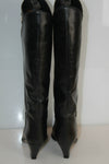 Bottes CHARLES JOURDAN Leather Tout Cuir Rigide Noir T 5 US / T 36 EUR  TTBE