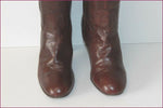 JONAK Bottes Genoux Cuir Marron Cognac T 36 BE