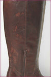 JONAK Bottes Genoux Cuir Marron Cognac T 36 BE