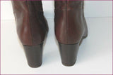 JONAK Bottes Genoux Cuir Marron Cognac T 36 BE