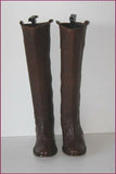 GERARD DAREL Bottes Cavalières Tout Cuir Marron T 36 TBE