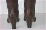 GERARD DAREL Bottes Cavalières Tout Cuir Marron T 36 TBE