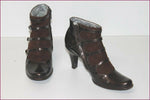 FREE LANCE Boots Cuir Verni Marron et Daim T 36 TBE
