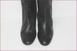 MINELLI Bottes Cuissardes Cuir Noir T 36 TTBE