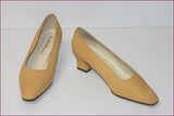 EMILIO GIANNI Escarpins Tout Cuir Moutarde T 37 ETAT NEUF