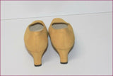EMILIO GIANNI Escarpins Tout Cuir Moutarde T 37 ETAT NEUF