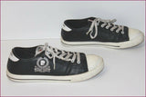 PIERRE CARDIN Tennis Cuir Noir et Blanc T 44 TBE